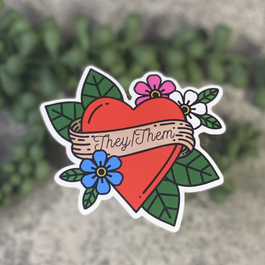 Pronouns: They/Them Vinyl Sticker