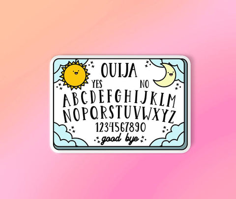 Ouija Board Sticker - Vinyl Metaphysical Intention Stickers