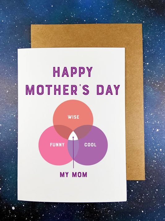 "Venn Diagram" Mother's Day Greeting Card