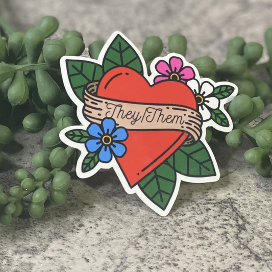 Pronouns: They/Them Vinyl Sticker