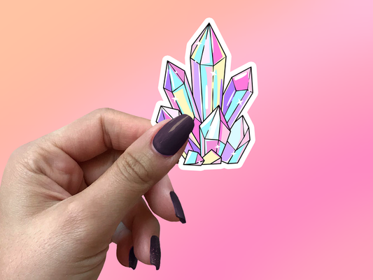 Crystals Sticker - Vinyl Metaphysical Intention Waterproof