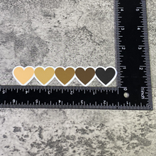 Skin Tone Hearts Vinyl Sticker