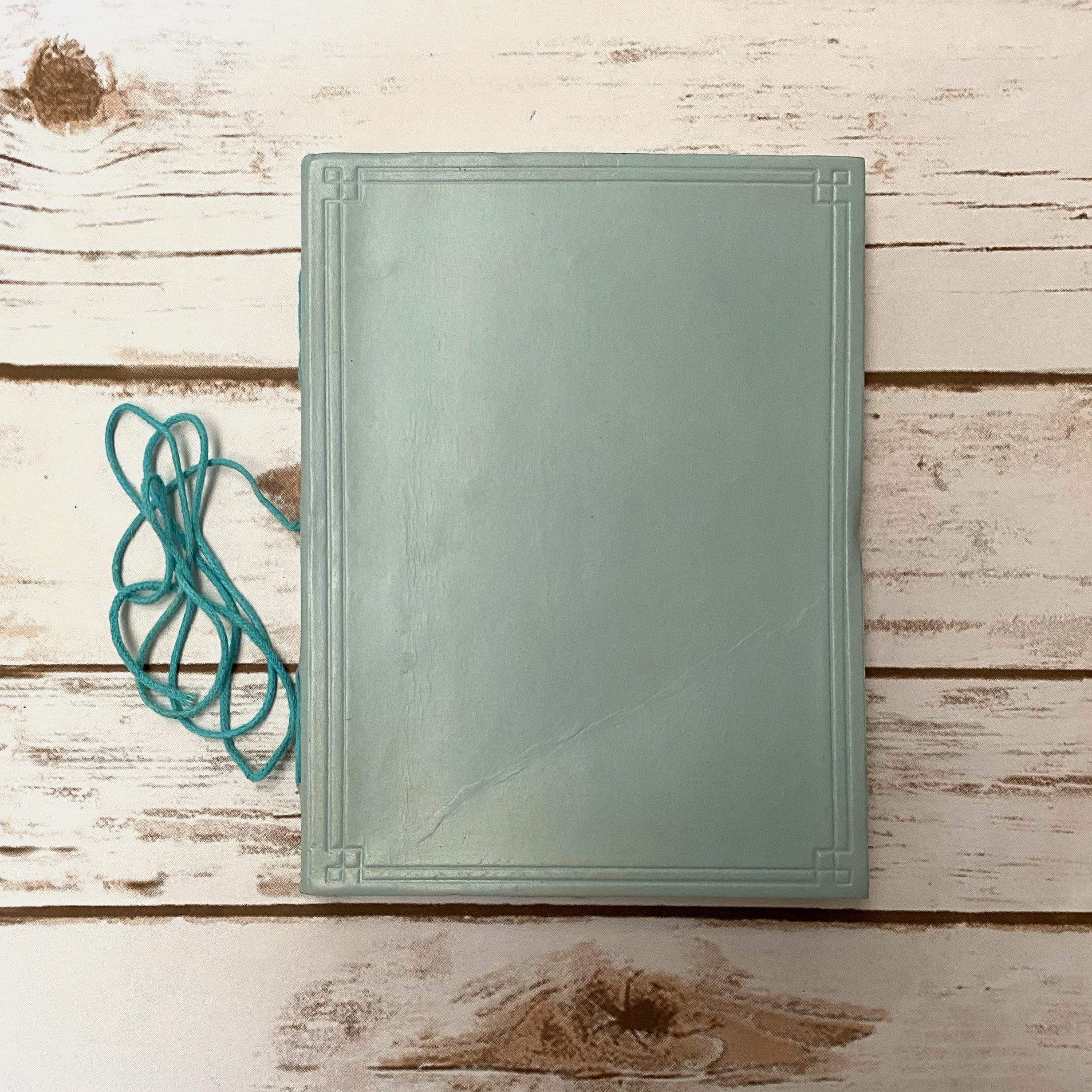 Custom Leather Journals - Lined, Blue Tone 8x6 by Soothi