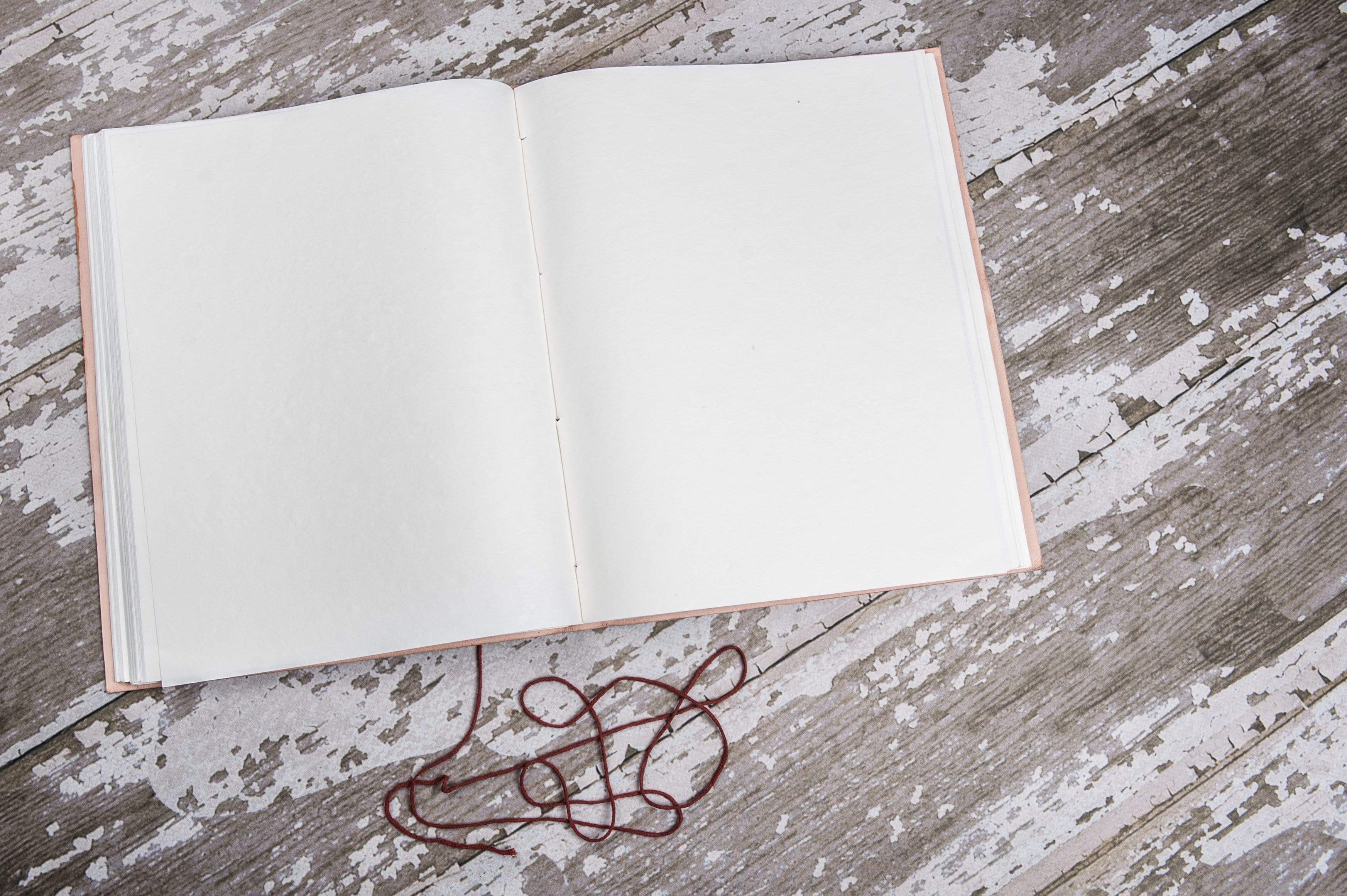 Extra Large World Map 14x11 Handmade Leather Journal by Soothi