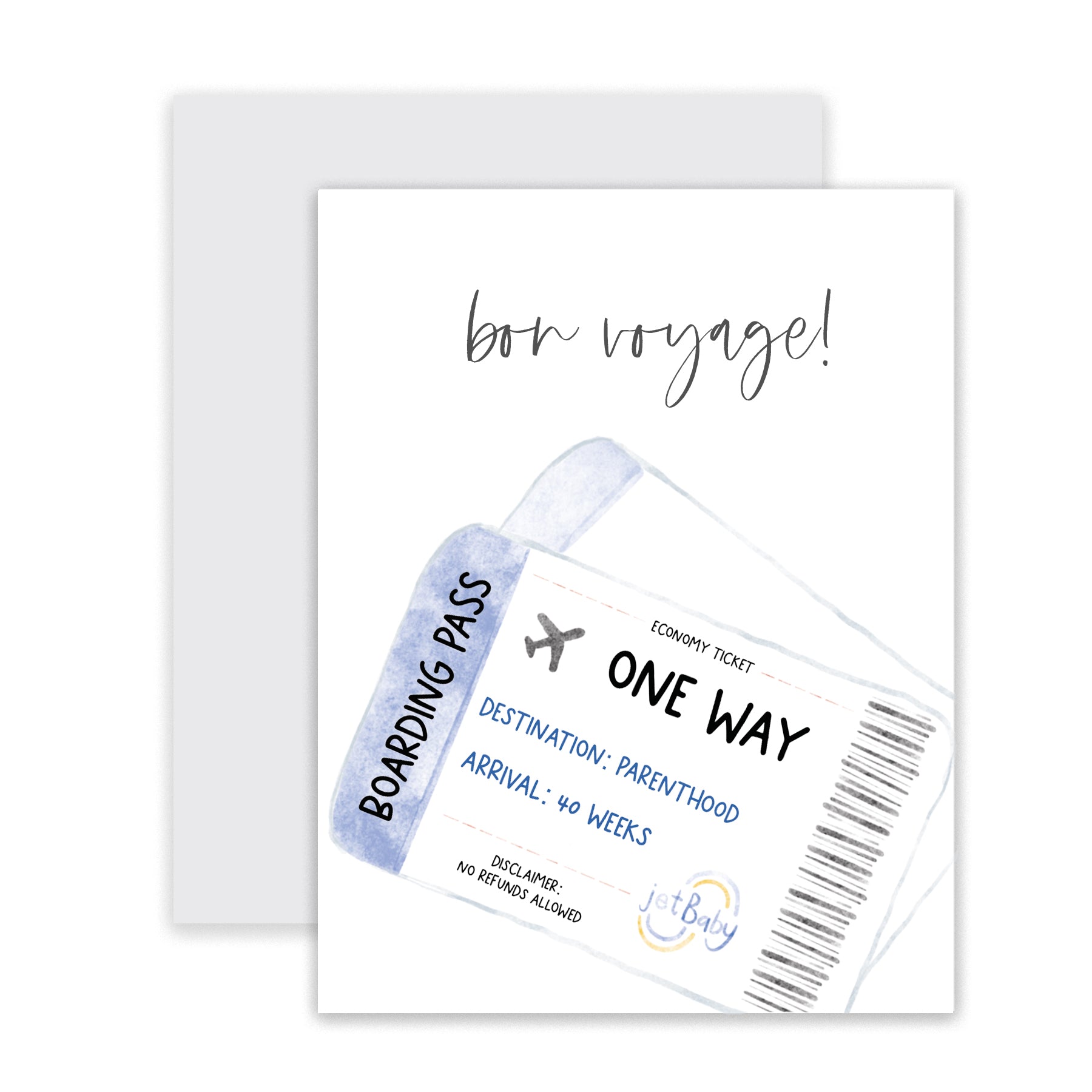 Ticket to Parenthood Greeting Card