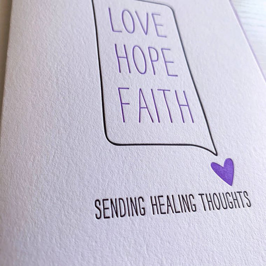 Encouragement Card - Sending Healing Thoughts