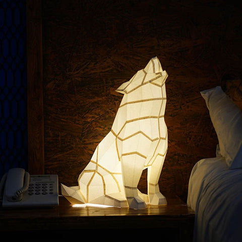 Wolf 3D Paper Model, Lamp by PAPERCRAFT WORLD