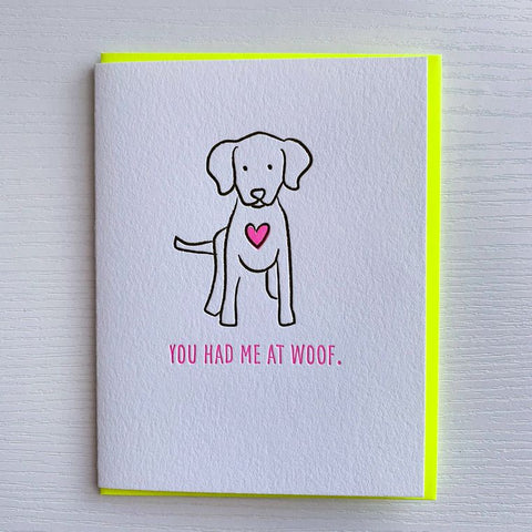 Card From Dog - You Had Me At Woof