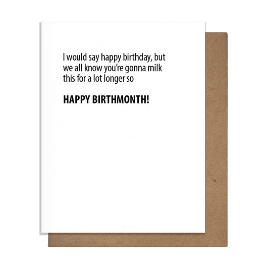 Birth Month Greeting Card